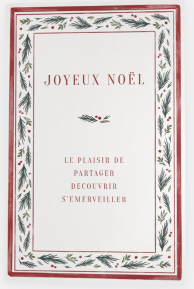 Coffret de chocolats pour Noël